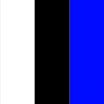 White/Black/Blue