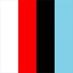 White/Red/Black/Skyblue