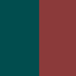 Dark Teal Green / Very Dark Rose (Matte)