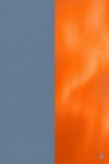 Dusty Blue / Bright Orange