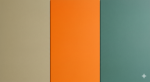 Light Khaki / Orange / Neptune Green